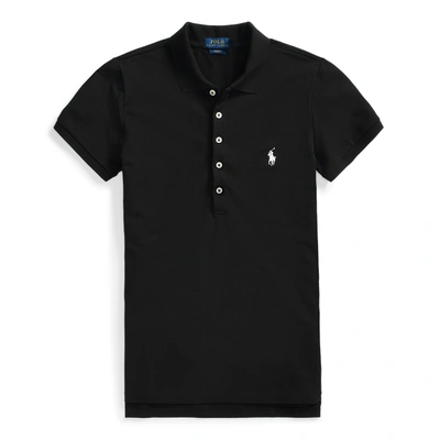 Polo Ralph Lauren Slim Fit Stretch Polo Shirt In Polo Black/white