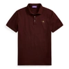 Ralph Lauren Custom Slim Fit Piqué Polo Shirt In Burgundy