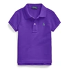 Polo Ralph Lauren Kids' Cotton Mesh Polo Shirt In Chalet Purple