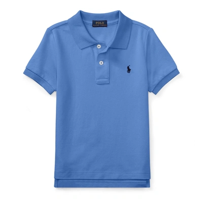 Polo Ralph Lauren Kids' Cotton Mesh Polo Shirt In Blue