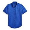 Ralph Lauren Classic Fit Linen Shirt In Summer Royal