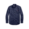 Polo Ralph Lauren Garment-dyed Oxford Shirt In Navy