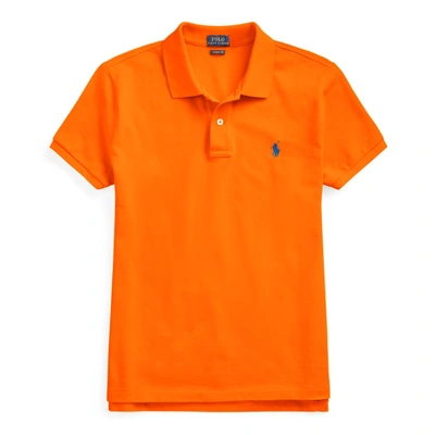 Polo Ralph Lauren Classic Fit Mesh Polo Shirt In Sailing Orange