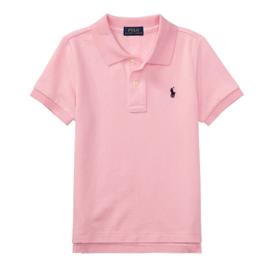 Polo Ralph Lauren Kids' Cotton Mesh Polo Shirt In Pink