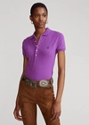 Ralph Lauren Slim Fit Stretch Polo Shirt In White
