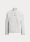 Polo Ralph Lauren Quilted Stretch Pullover In Channel Grey