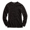 Double Rl Textured Crewneck In Faded Black Canvas