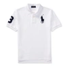 Polo Ralph Lauren Kids' Big Pony Cotton Mesh Polo Shirt In White