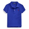 Polo Ralph Lauren Kids' Cotton Mesh Polo Shirt In Heritage Royal