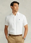 Ralph Lauren Classic Fit Linen Shirt In White