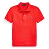 Polo Ralph Lauren Kids' Cotton Mesh Polo Shirt In African Red