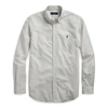 Polo Ralph Lauren Garment-dyed Oxford Shirt In Grey Fog