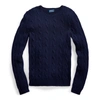 Ralph Lauren Cable-knit Cashmere Sweater In Hunter Navy