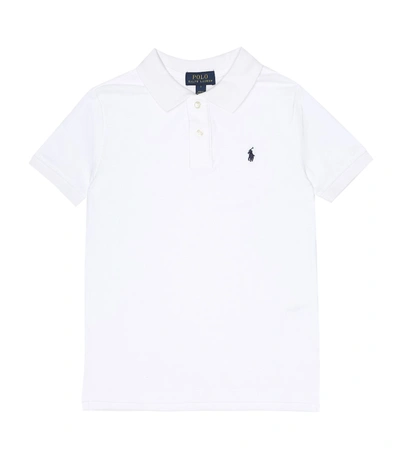 Polo Ralph Lauren Kids' The Iconic Mesh Polo Shirt In White