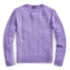 Ralph Lauren Cable-knit Cashmere Sweater In Classic Lavender
