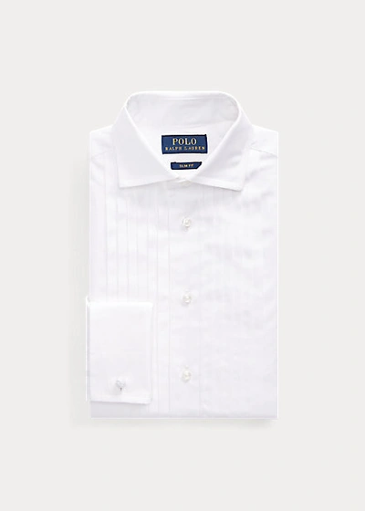 Polo Ralph Lauren Kids' Slim Fit Cotton Tuxedo Shirt In White
