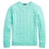 Ralph Lauren Cable-knit Cashmere Sweater In Sea Glass