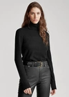 Polo Ralph Lauren Women's Ribbed Cashmere & Wool Turtleneck Sweater In Martin Red