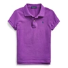 Polo Ralph Lauren Kids' Cotton Mesh Polo Shirt In Paloma Purple