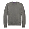 Ralph Lauren Cashmere Crewneck Sweater In Classic Grey Heather