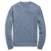Ralph Lauren Cable-knit Cashmere Sweater In Supply Blue Melange