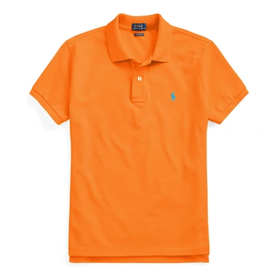 Polo Ralph Lauren Classic Fit Mesh Polo Shirt In Resort Orange