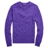 Polo Ralph Lauren Cable-knit Cashmere Sweater In Classic Violet