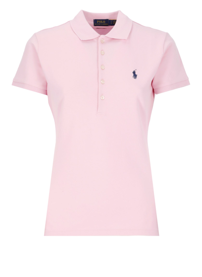 Ralph Lauren Slim Fit Stretch Polo Shirt In Pink