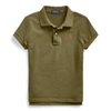 Polo Ralph Lauren Kids' Cotton Mesh Polo Shirt In Defender Green