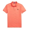 Ralph Lauren Custom Slim Fit Piqué Polo Shirt In Melon