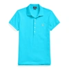 Ralph Lauren Slim Fit Stretch Polo Shirt In Cove Blue