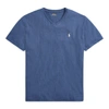 Polo Ralph Lauren Classic Fit Jersey V-neck T-shirt In Derby Blue Heather