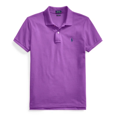 Ralph Lauren Classic Fit Mesh Polo Shirt In Paloma Purple
