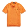 Polo Ralph Lauren Kids' Cotton Mesh Polo Shirt In Thai Orange