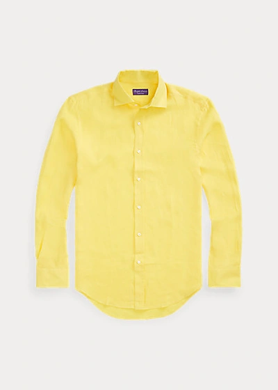 Polo Ralph Lauren Linen Shirt In Green