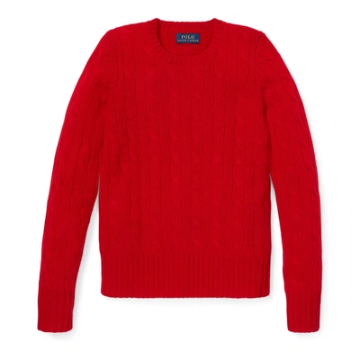 Polo Ralph Lauren Cable-knit Cashmere Sweater In Rl 2000 Red