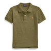 Polo Ralph Lauren Kids' Cotton Mesh Polo Shirt In Defender Green