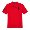 Polo Ralph Lauren Kids' Big Pony Cotton Mesh Polo Shirt In Rl 2000 Red