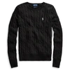 Polo Ralph Lauren Slim Fit Cable-knit Sweater In Polo Black/white Pp