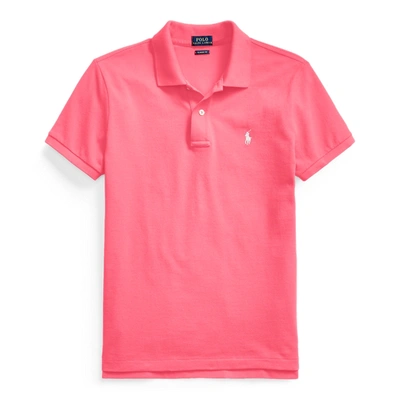 Ralph Lauren Classic Fit Mesh Polo Shirt In Hot Pink