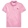 Ralph Lauren Custom Slim Fit Piqué Polo Shirt In Classic Pale Pink