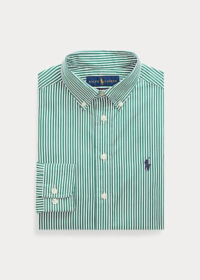 Polo Ralph Lauren Kids' Slim Fit Striped Dress Shirt In Pink Multi