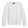 Ralph Lauren Kids' Cable-knit Cashmere Sweater In Warm White