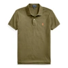 Ralph Lauren Classic Fit Mesh Polo Shirt In Canopy Olive