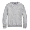 Ralph Lauren Mesh-knit Cotton Crewneck Sweater In Andover Heather