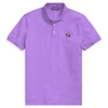 Ralph Lauren Custom Slim Fit Piqué Polo Shirt In Classic Lavender