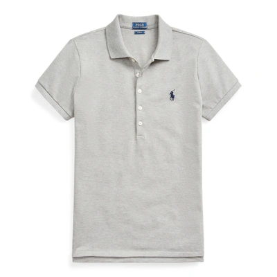 Ralph Lauren Slim Fit Stretch Polo Shirt In Andover Heather