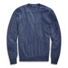 Ralph Lauren Cashmere Crewneck Sweater In Nordic Blue Melange