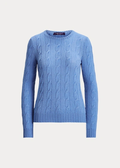Ralph Lauren Cable-knit Cashmere Sweater In Mint Green