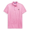 Ralph Lauren Custom Slim Fit Piqué Polo Shirt In Classic Bright Pink